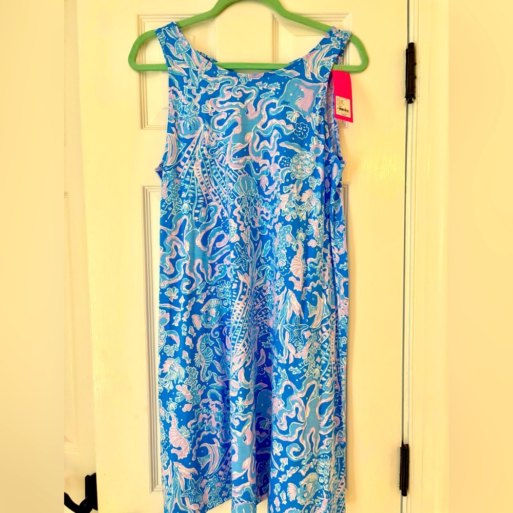 Lilly Pulitzer Blue and Lavender Floral Dress